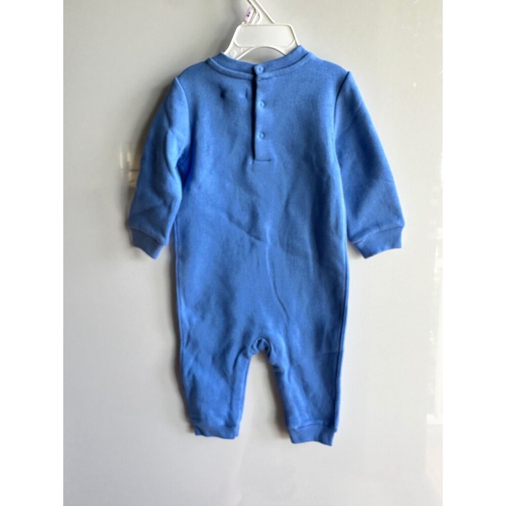 NWT Ralph Lauren Baby Boys 3 mos 6 mos 9 mos Romper  Blue Polo Bear fleece - Picture 7 of 8